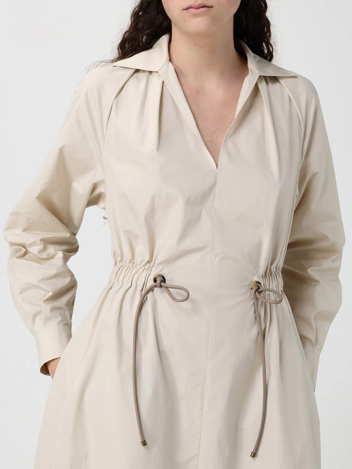 Max Mara Dress Woman Beige - Image 4