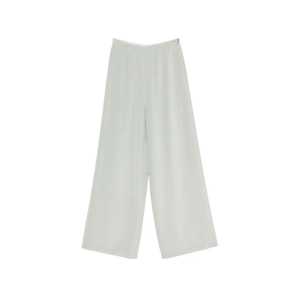 Max Mara Green Trousers - Palazzo Pants Women