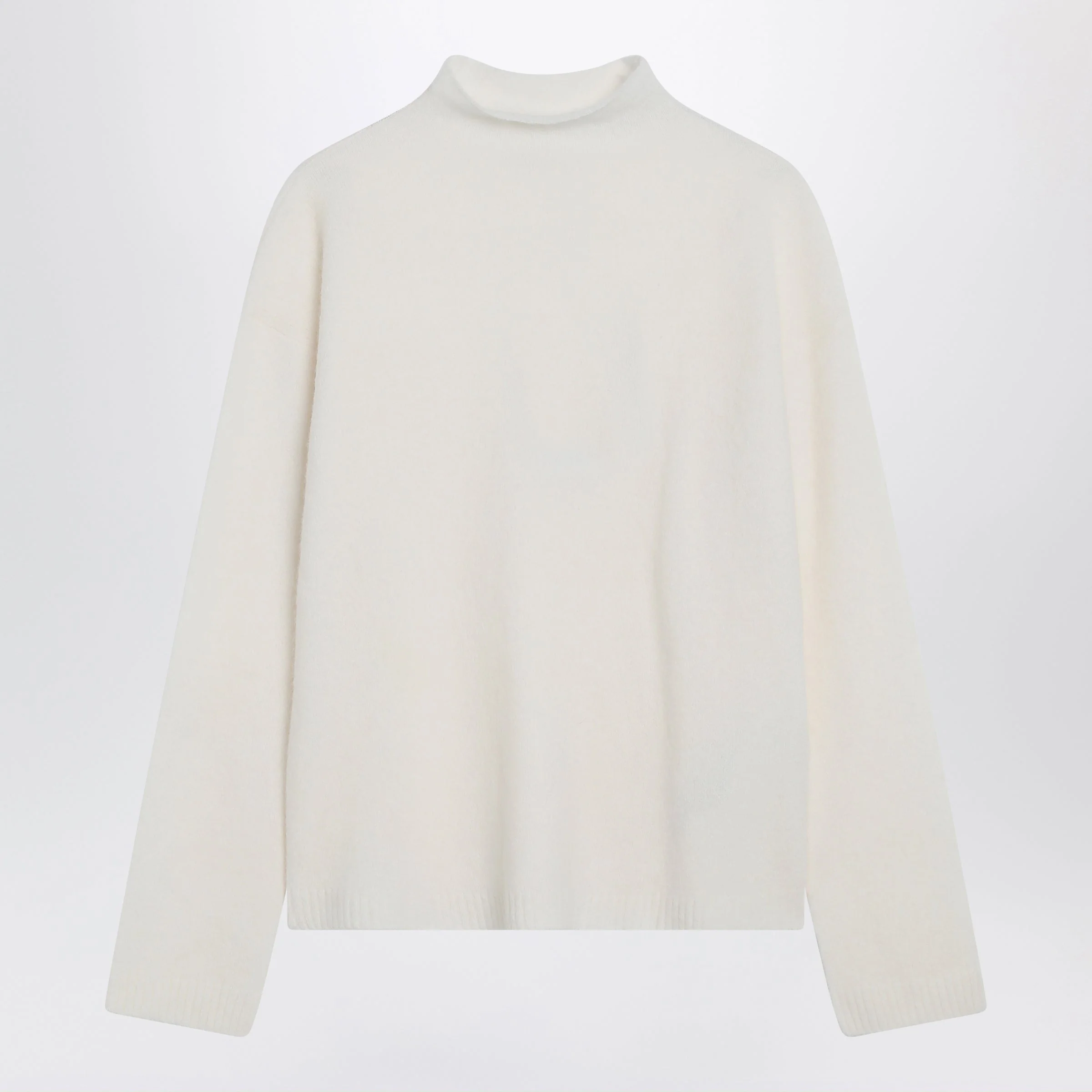 Max Mara Ivory Cashmere-Blend Sweater Women