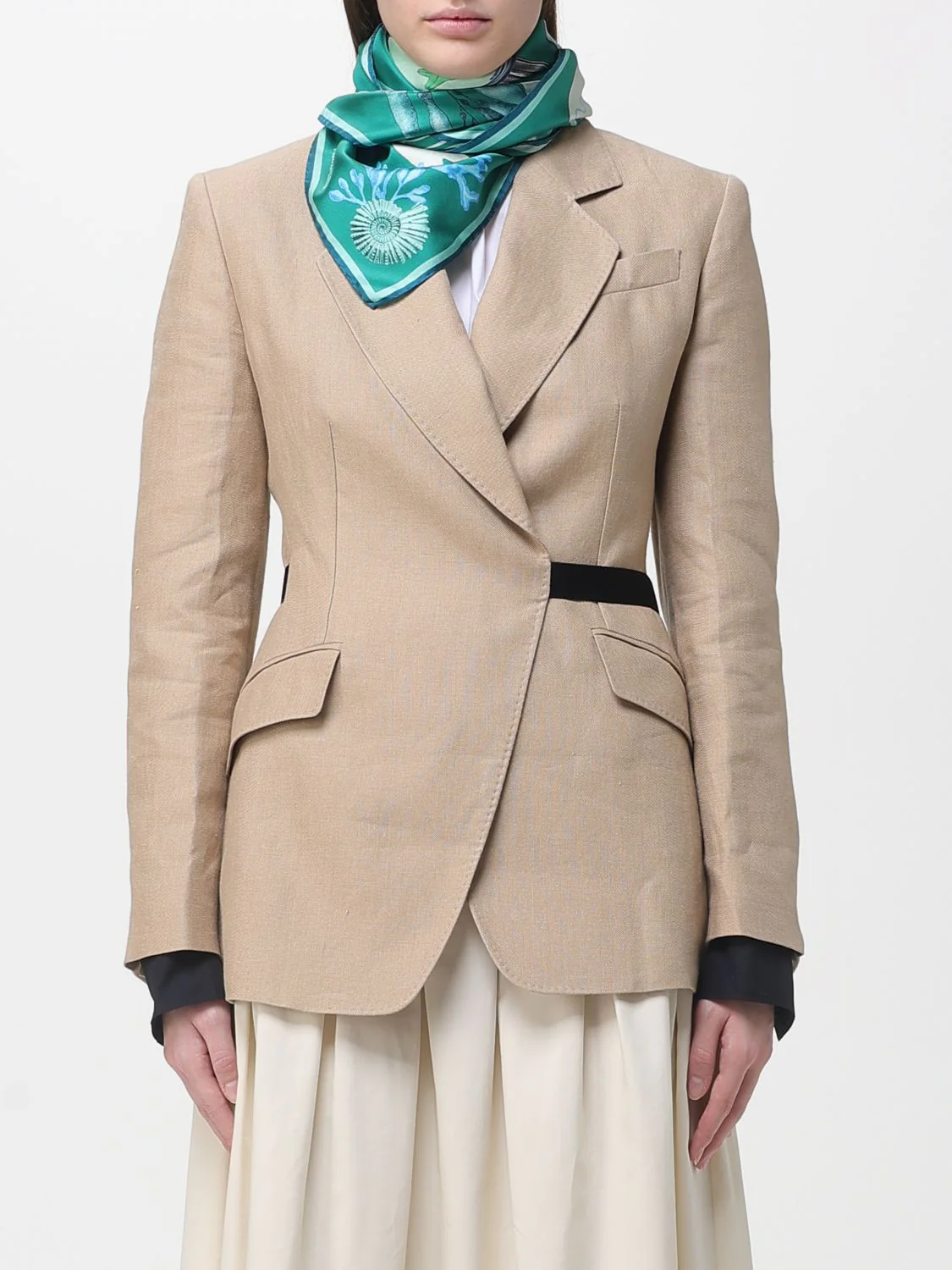 Max Mara Neck Scarf Woman Green - Image 2