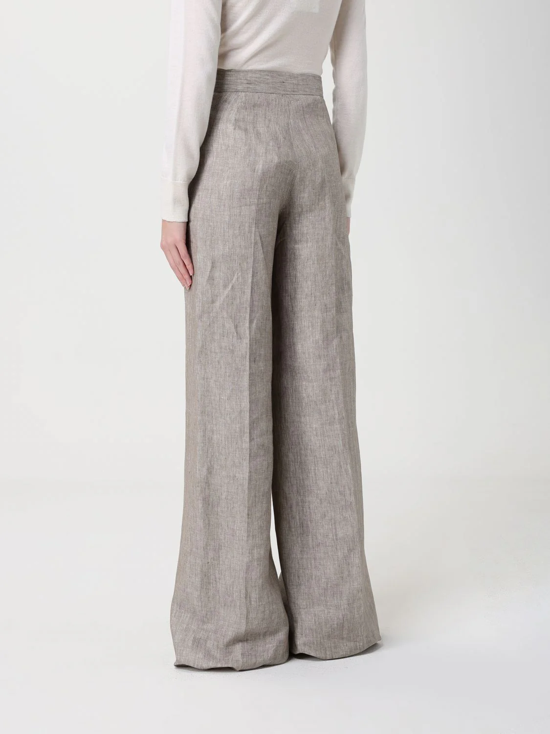 Max Mara Pants Woman Beige - Image 3