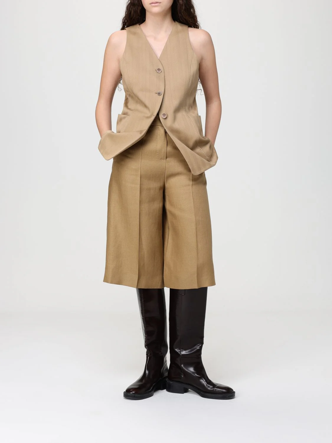 Max Mara Pants Woman Beige - Image 2