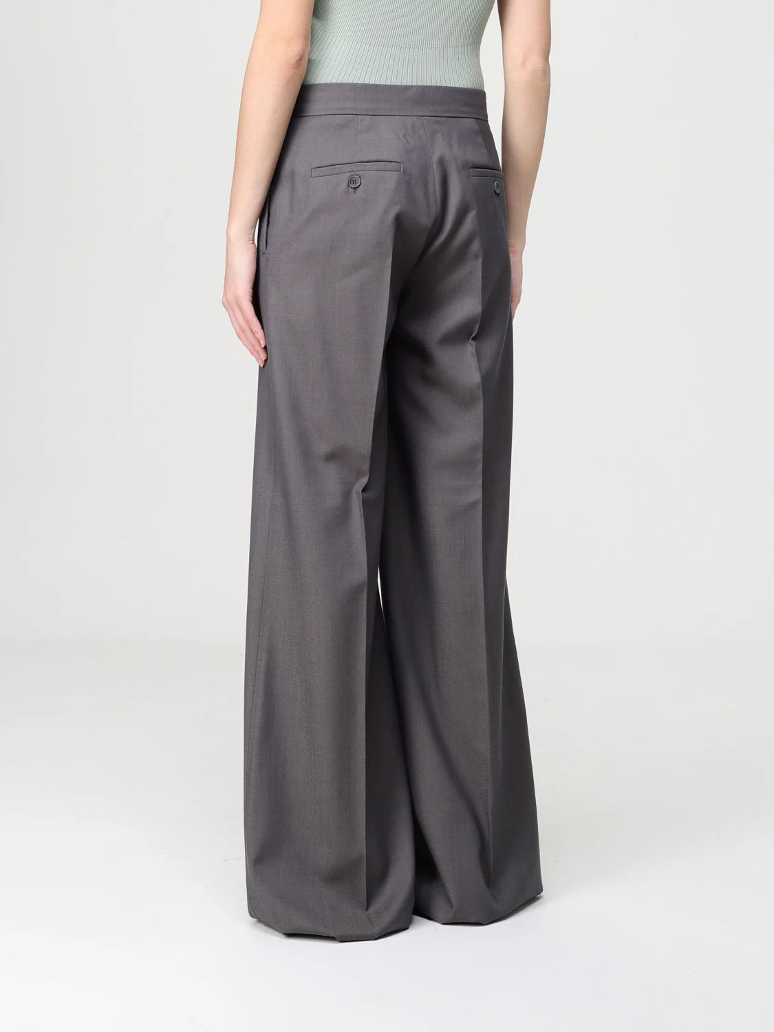 Max Mara Pants Woman Grey - Image 3