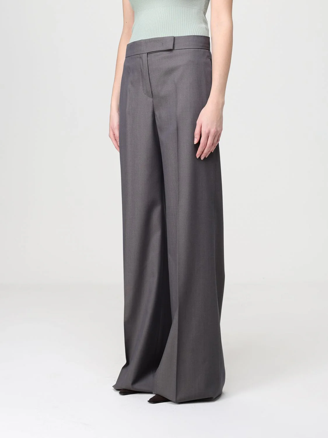 Max Mara Pants Woman Grey - Image 4