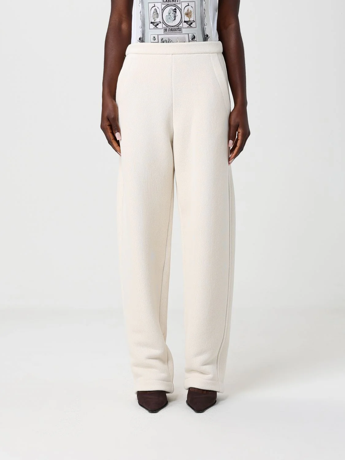 Max Mara Pants Woman White