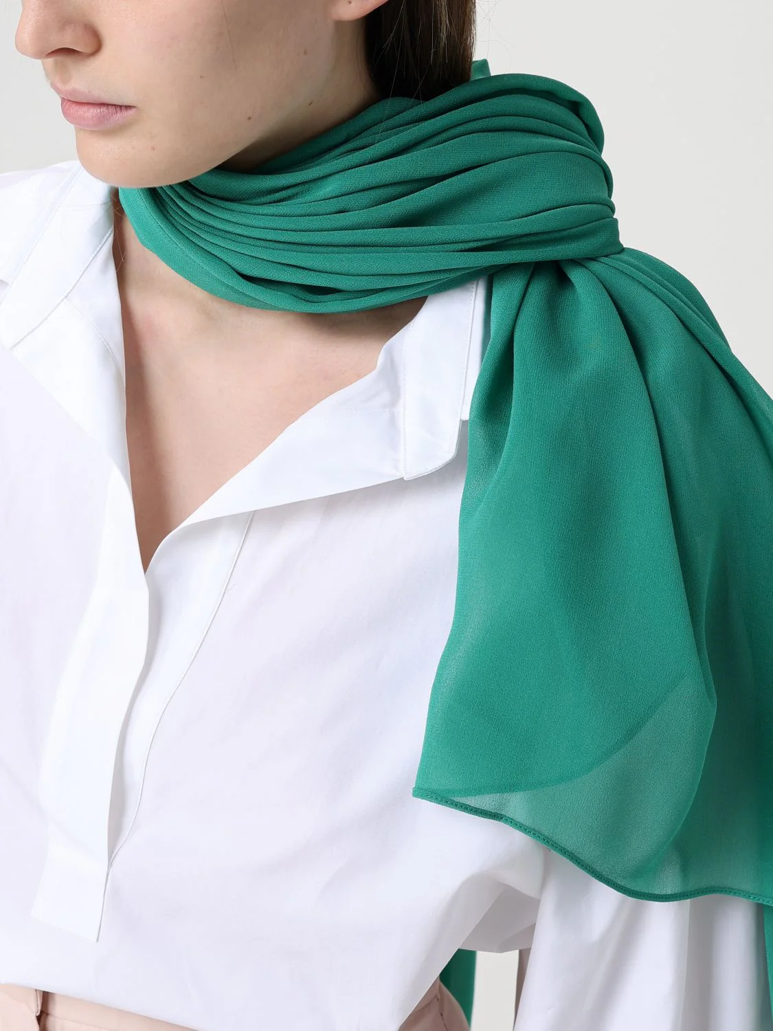 Max Mara Scarf Woman Green - Image 4