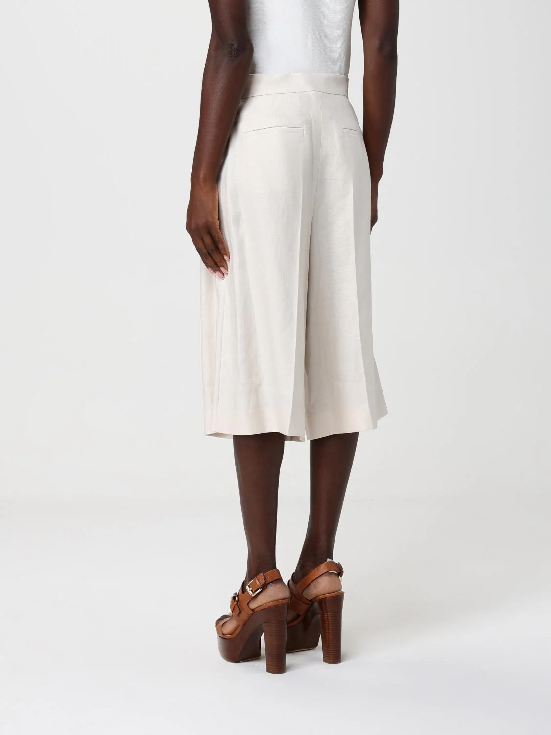 Max Mara Shorts Woman Cream - Image 3