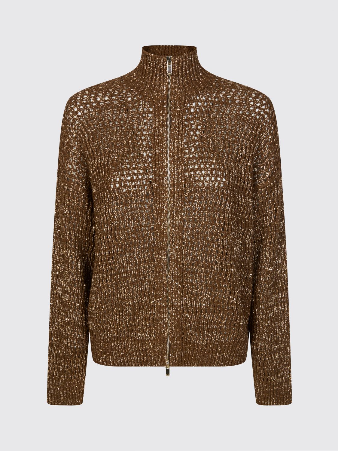 Max Mara Studio Cardigan Woman Brown - Image 2