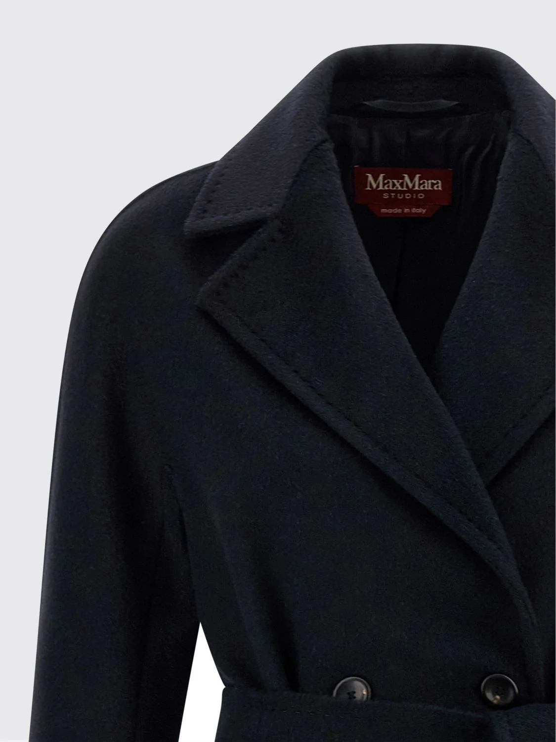 Max Mara Studio Coat Woman Blue - Image 3