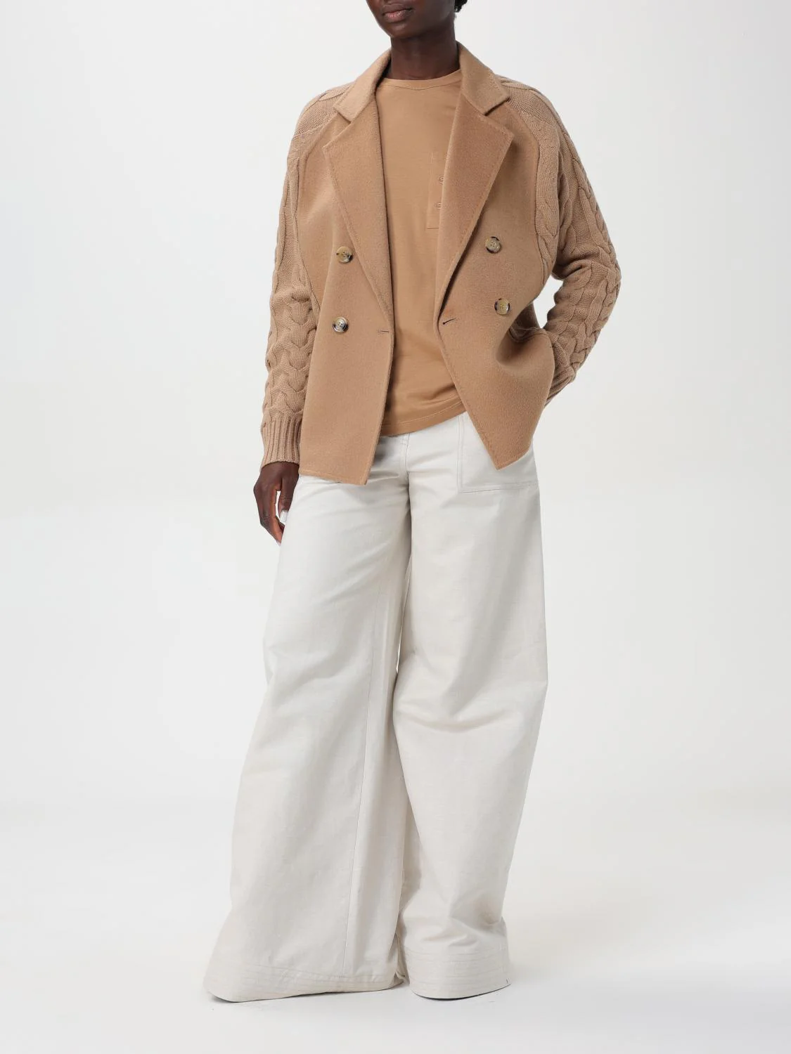 Max Mara T-Shirt Woman Camel - Image 2