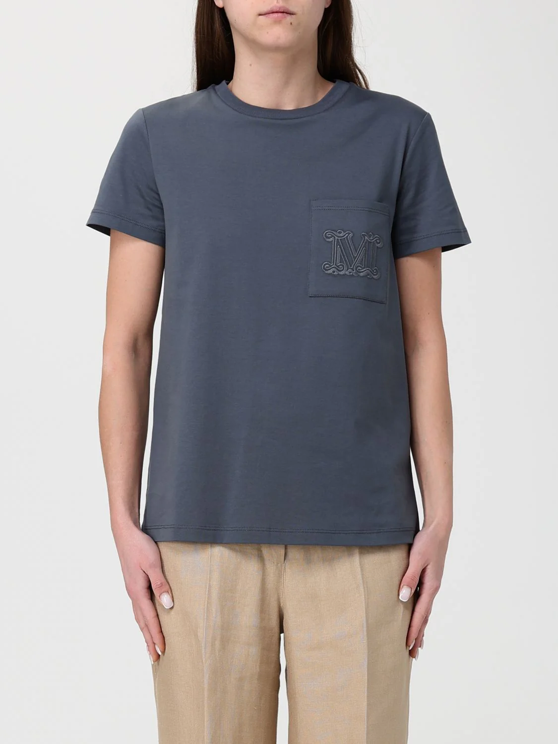 Max Mara T-Shirt Woman Grey 1