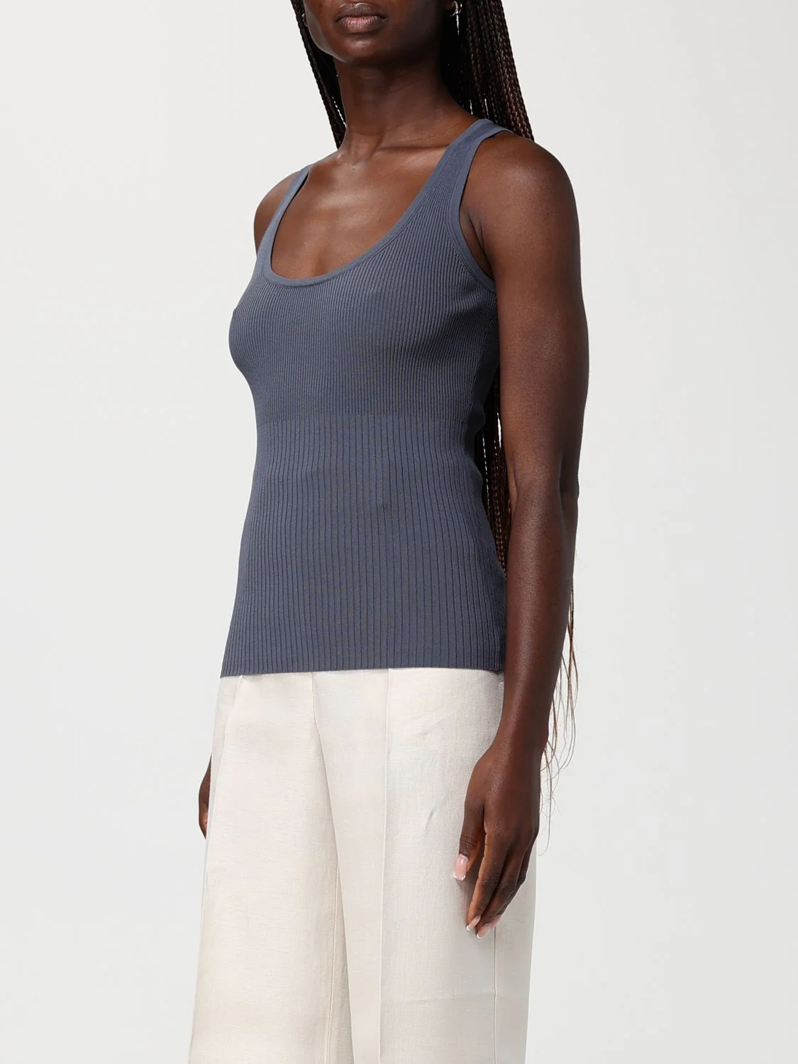 Max Mara Top Woman Grey - Image 3