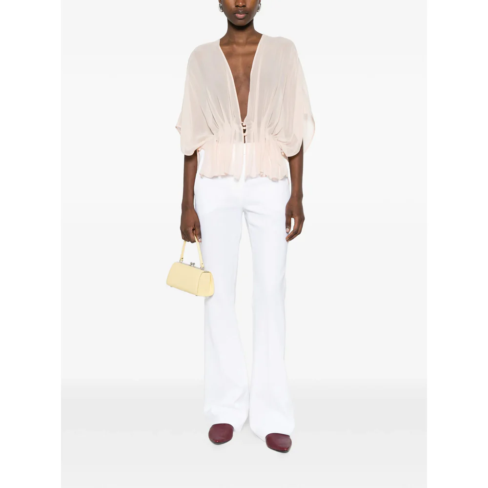 Max Mara White Trousers - Flared Trousers Women - Image 5