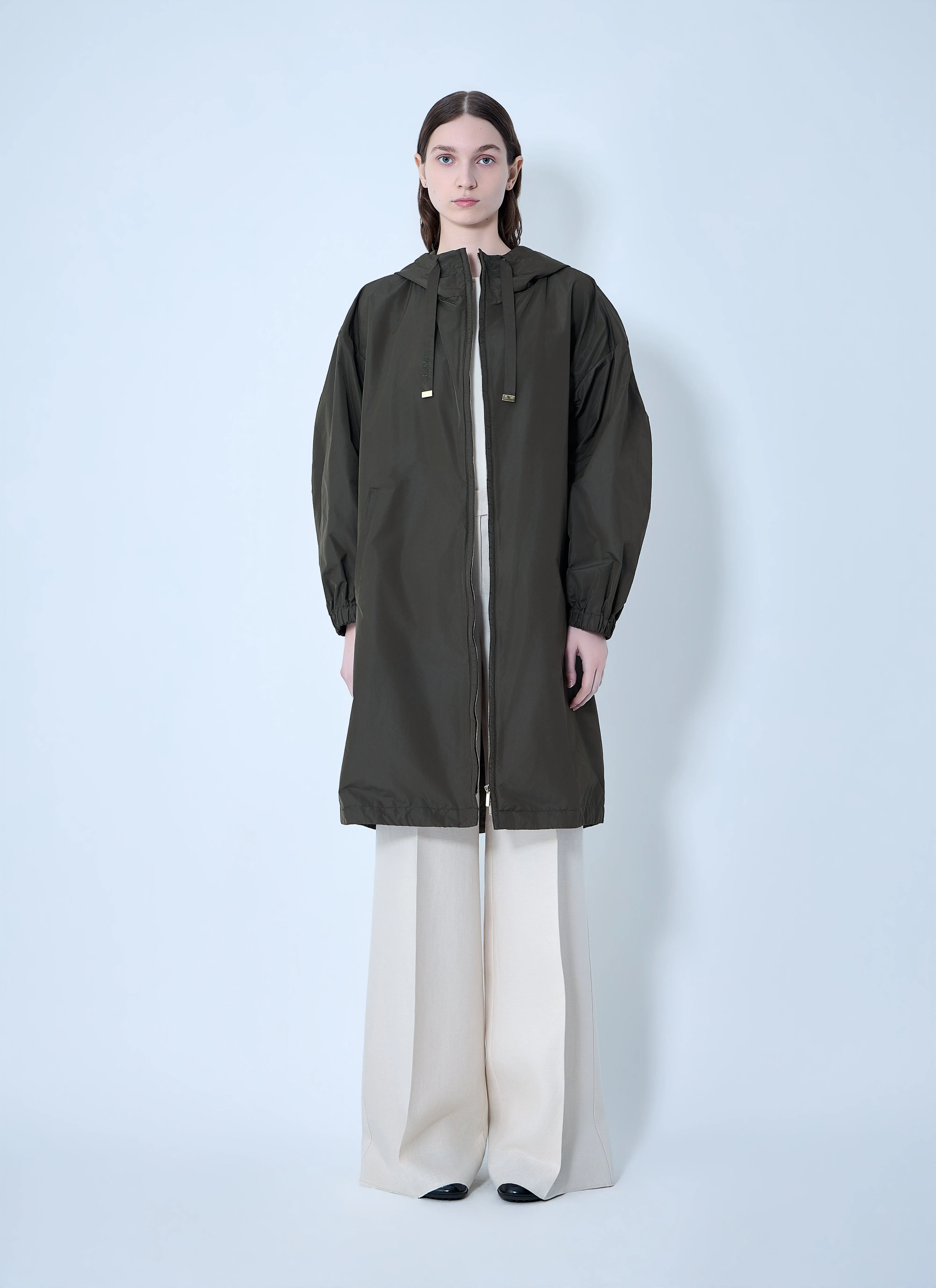 Max Mara Women Belted Hooded Coat - Image 2
