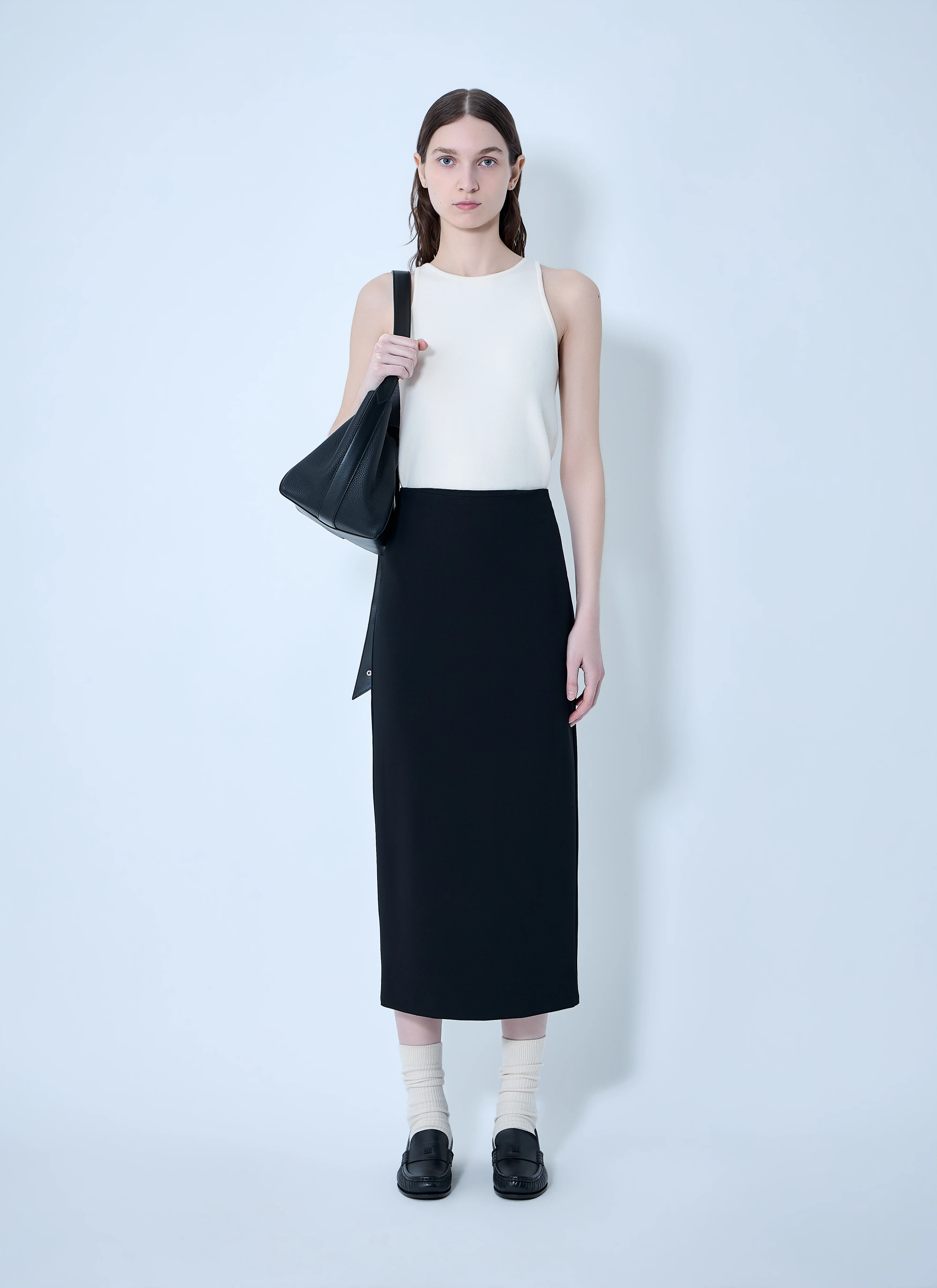 Max Mara Women Compact Crêpe Jersey Midi Skirt - Image 2
