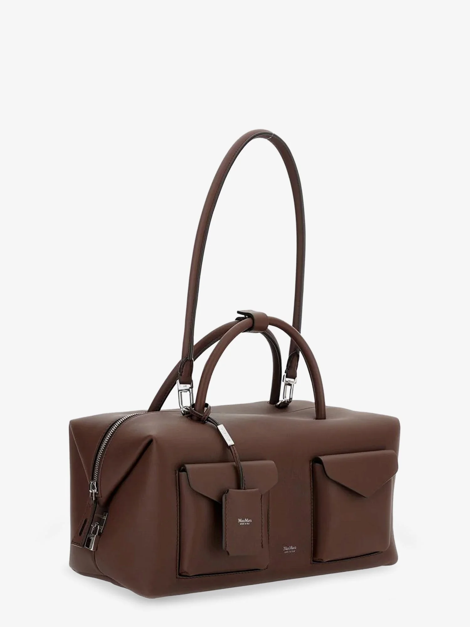 Max Mara Women Holdall Cargo Leather Handbag - Image 3