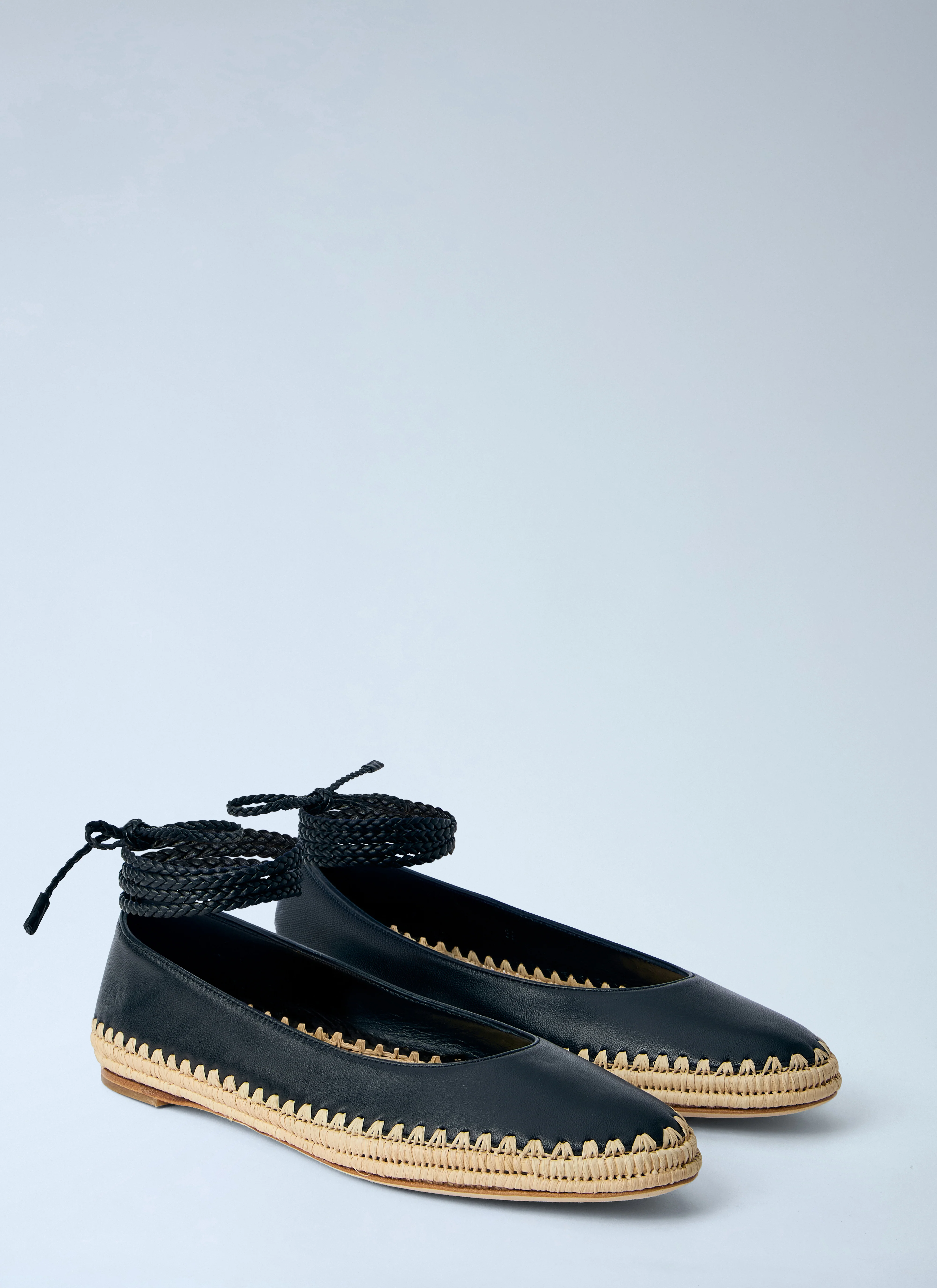 Max Mara Women Leather Espadrille Flats - Image 2