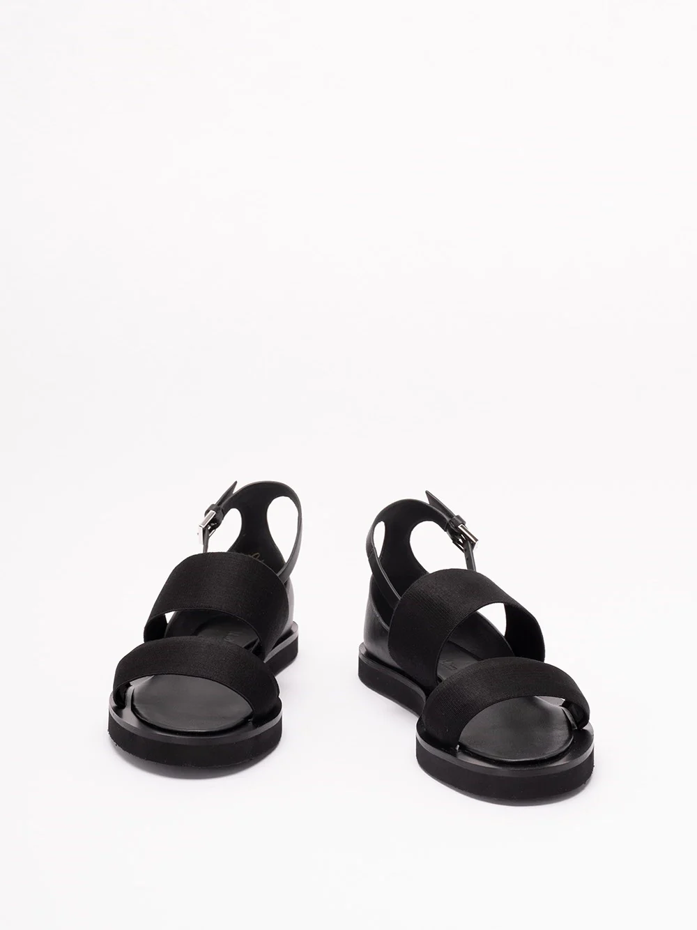 Max Mara Women Leather Flat Sandals - Image 2