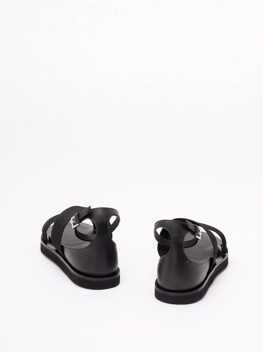 Max Mara Women Leather Flat Sandals - Image 3