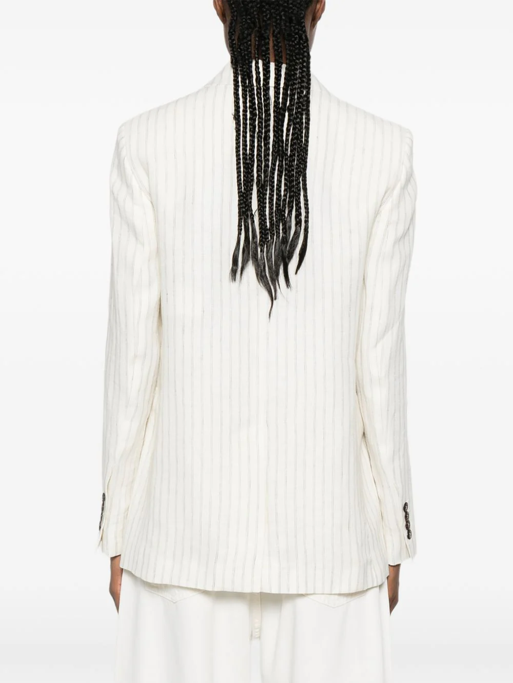 Max Mara Women Linen Single-Breasted Jacket - Image 4