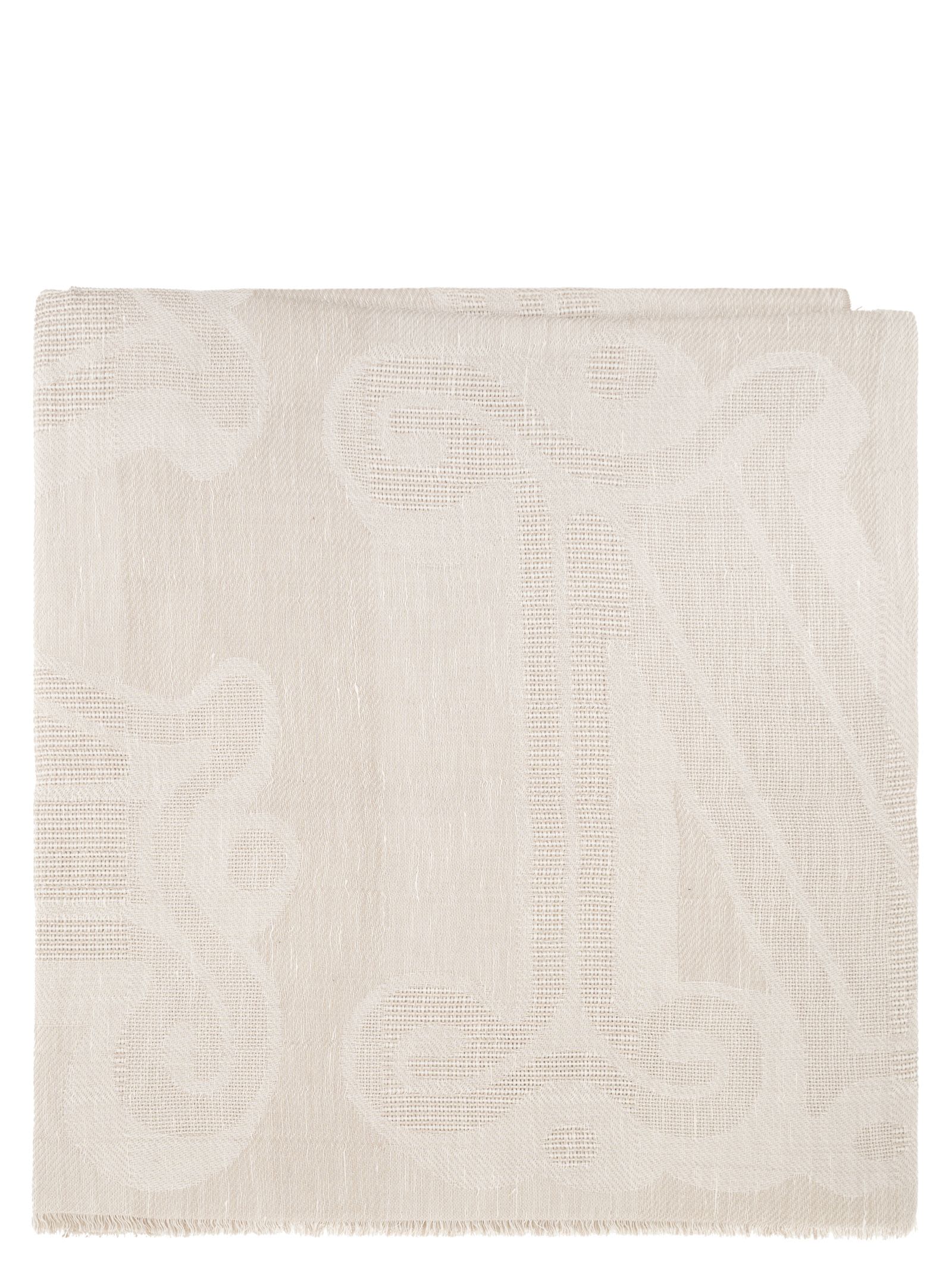 Max Mara Women Mxasenior - Max Mara Scarf With Monogram Jacquard Embroidery - Image 2