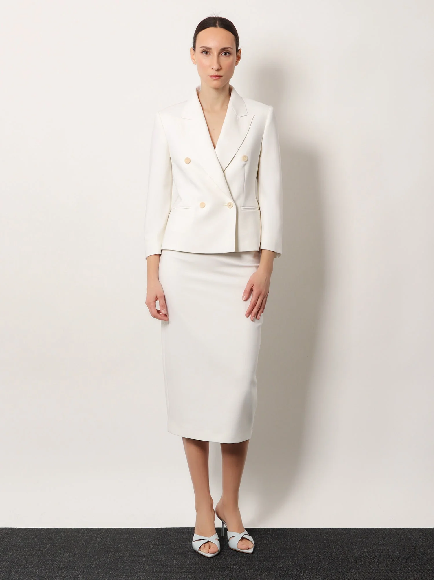 Max Mara Women Mxmdorico Stretch Virgin Wool Blazer - Image 2