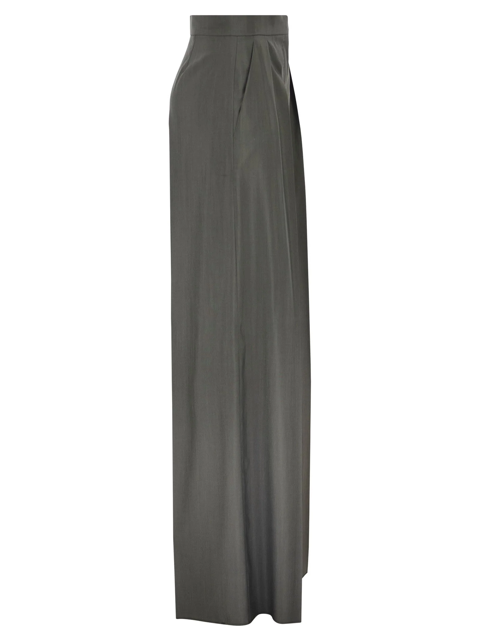 Max Mara Women Mxmgiallo - Wide-Leg Trousers In Wool And Silk - Image 3