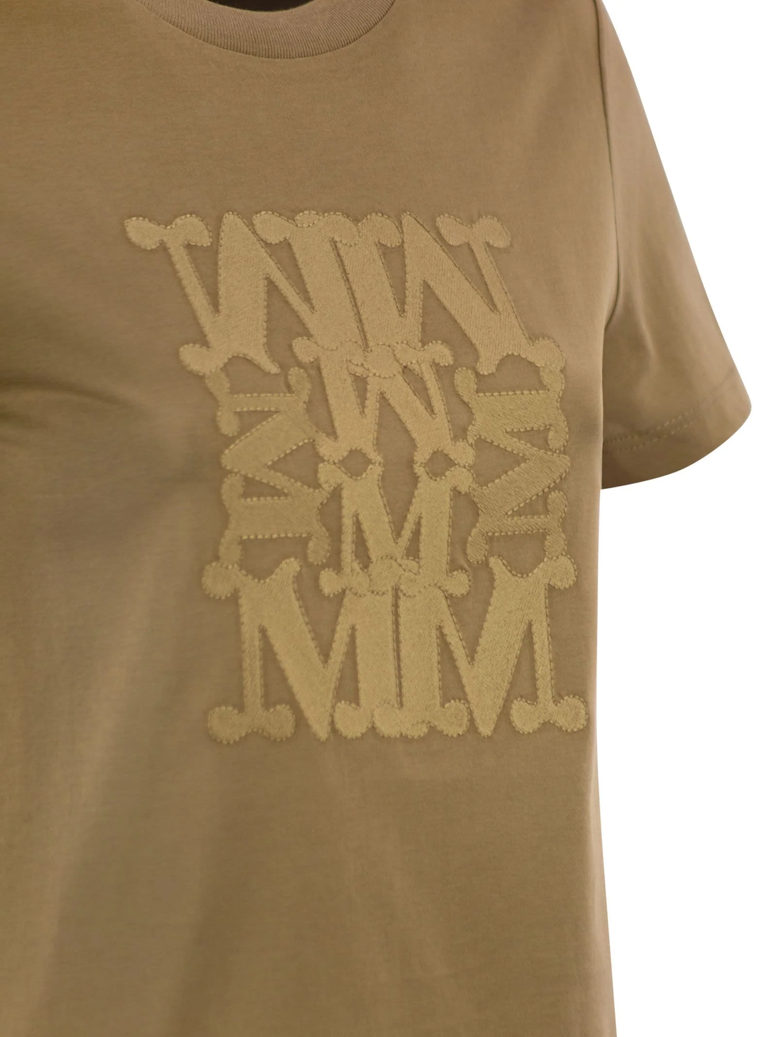 Max Mara Women Mxmgiovane - T-Shirt With Monogram Logo - Image 4