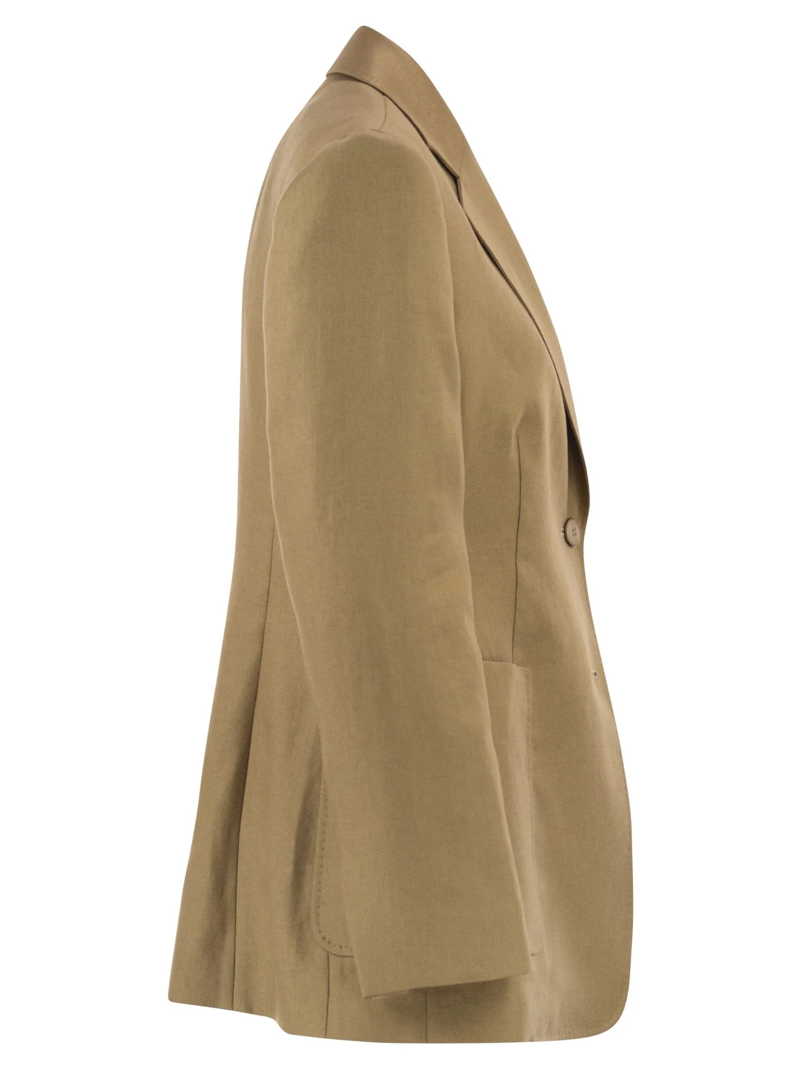 Max Mara Women Mxmvolonta - Pure Linen Fabric Blazer - Image 3