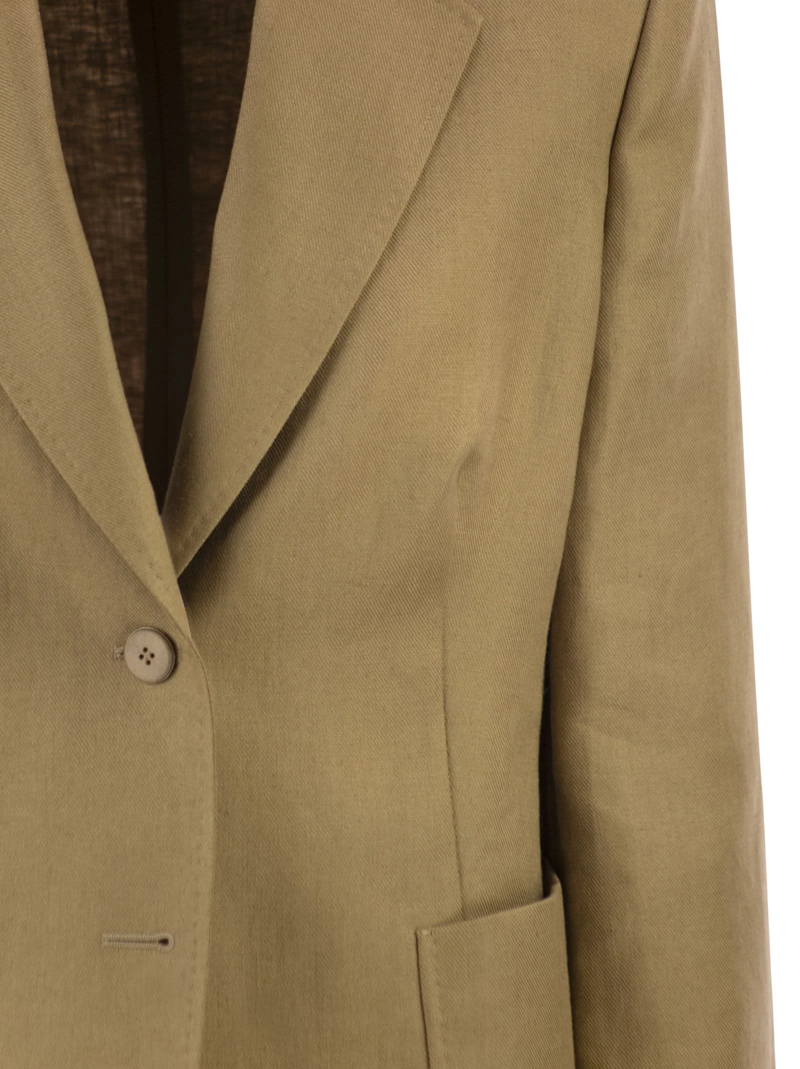 Max Mara Women Mxmvolonta - Pure Linen Fabric Blazer - Image 4