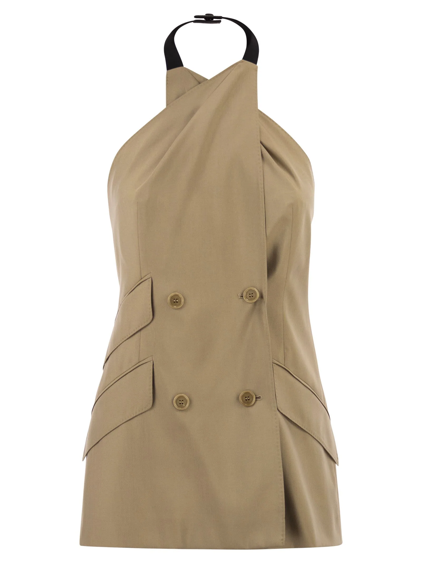 Max Mara Women Mxsnuraghe - Sleeveless Jacket In Wool And Silk Poplin