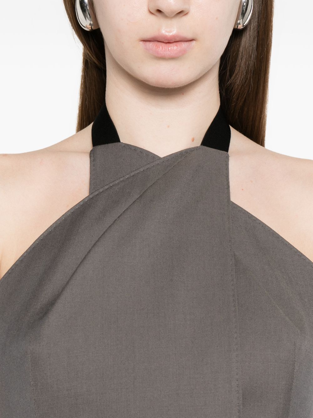 Max Mara Women Wool Halterneck Top - Image 4