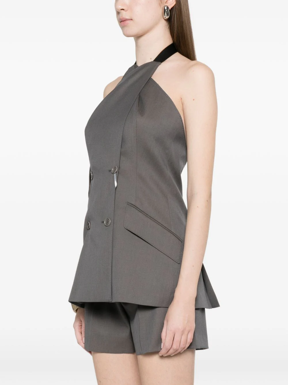Max Mara Women Wool Halterneck Top - Image 5