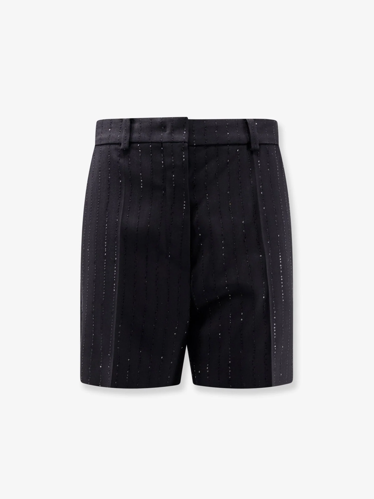 Max Mara Women Siberia Virgin Wool Shorts With Sequins