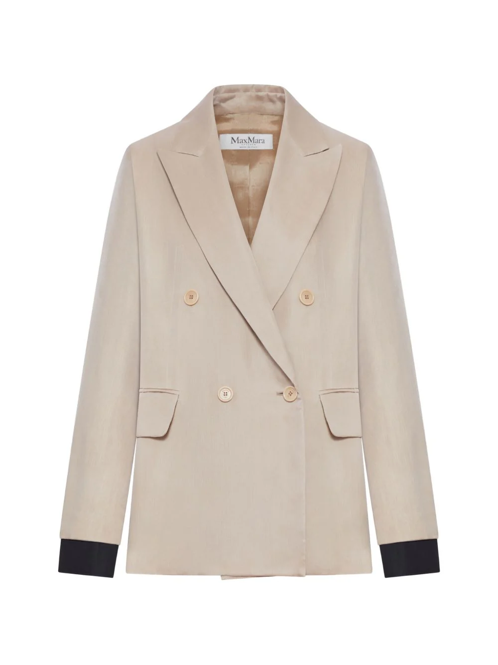 Max Mara Women Silk Double-Breasted Jacket