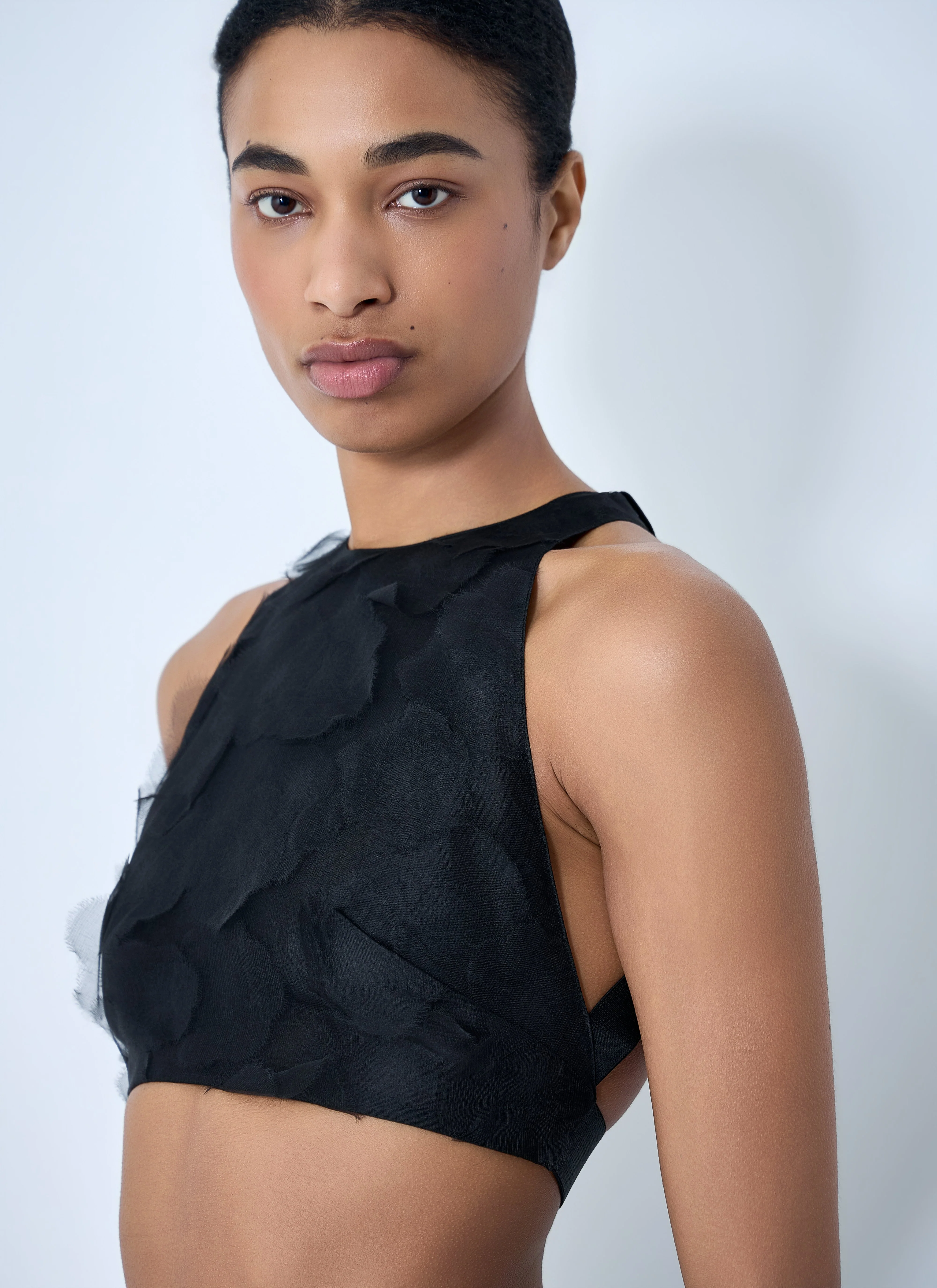 Max Mara Women Suede Halter Crop Top - Image 5