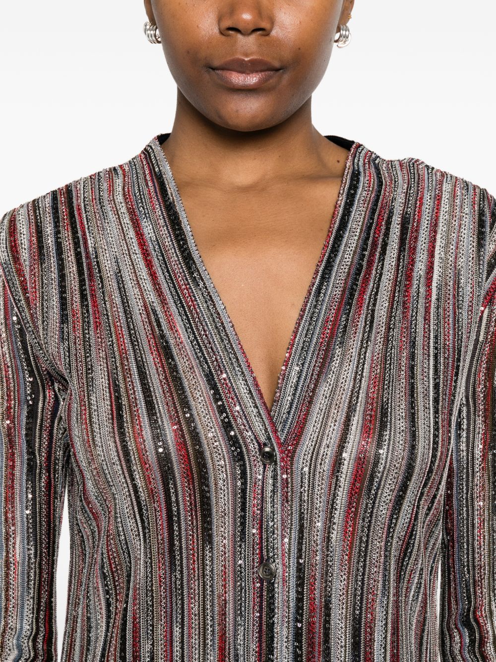 Missoni Women Striped Long Cardigan - Image 3