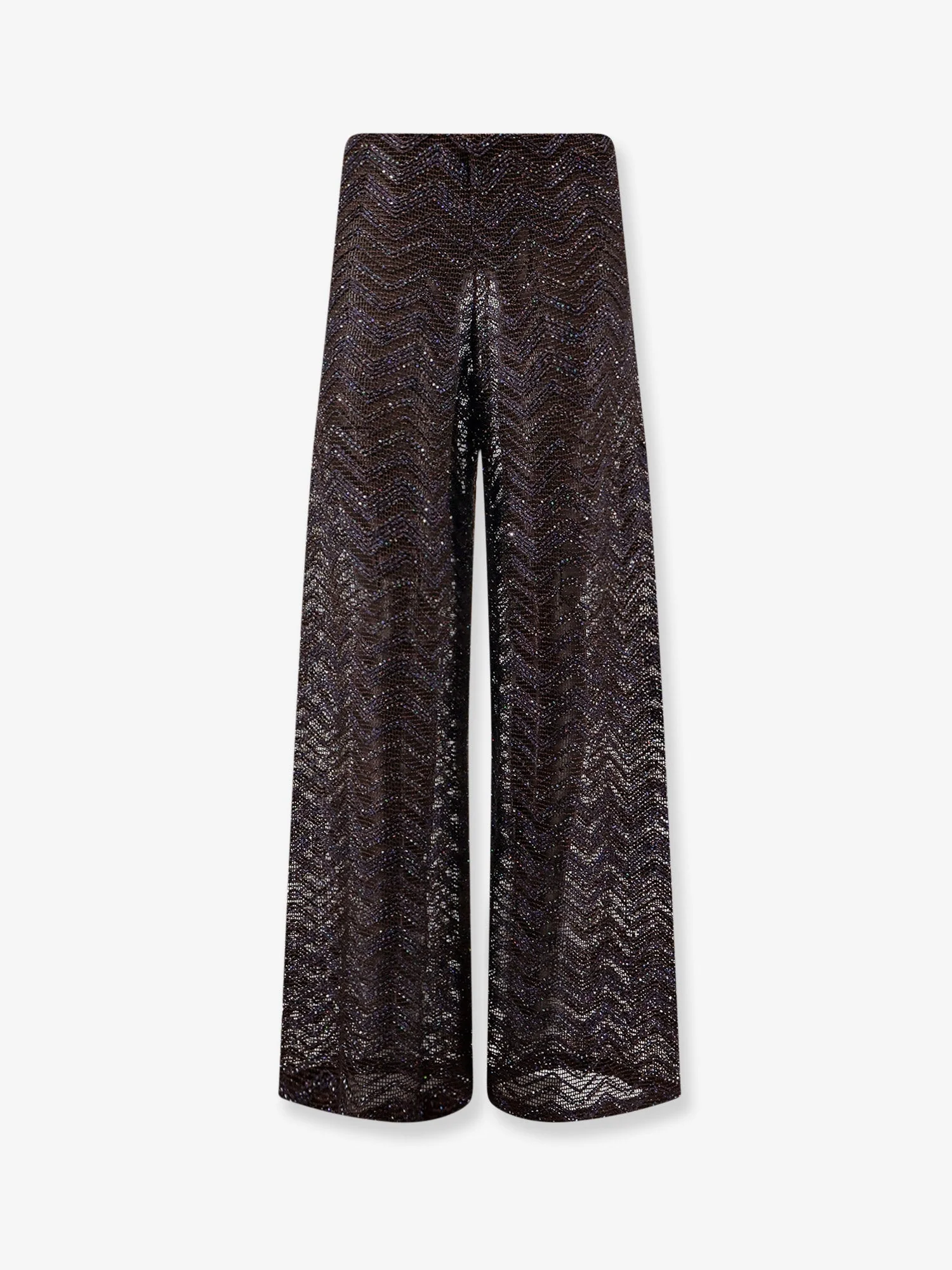 Missoni Women Viscose Blend Trousers With Chevron Pattern