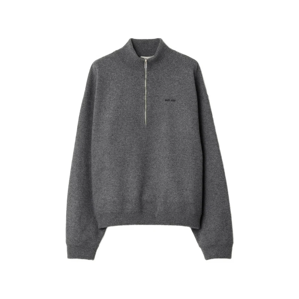 Miu Miu Grey Knitwear - Jumpers Women