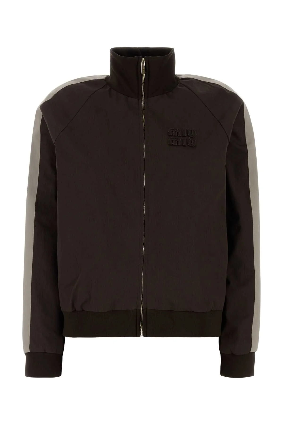 Miu Miu Women Chocolate Cotton Jacket