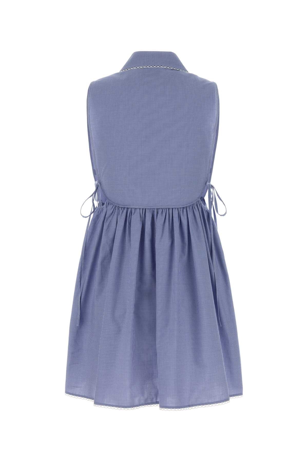 Miu Miu Women Embroidered Cotton Mini Dress - Image 2