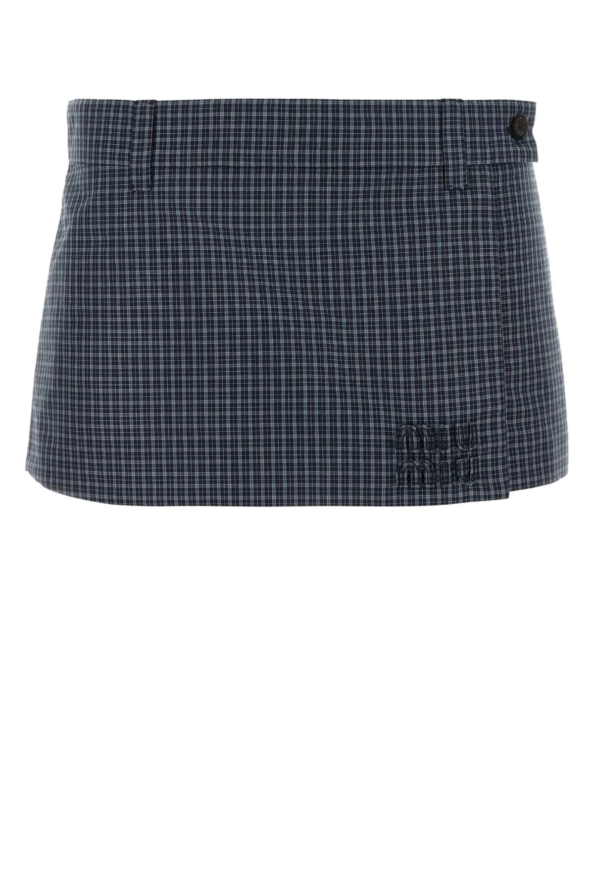 Miu Miu Women Embroidered Nylon Blend Pant-Skirt