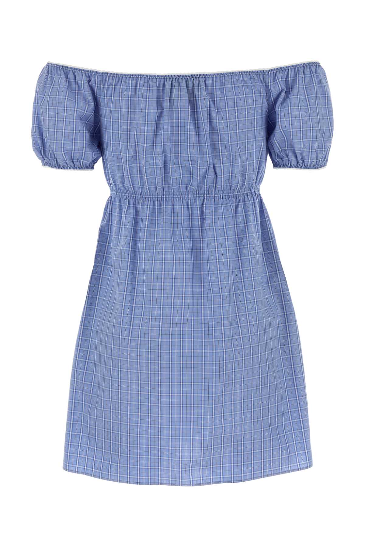 Miu Miu Women Embroidered Poplin Mini Dress - Image 2