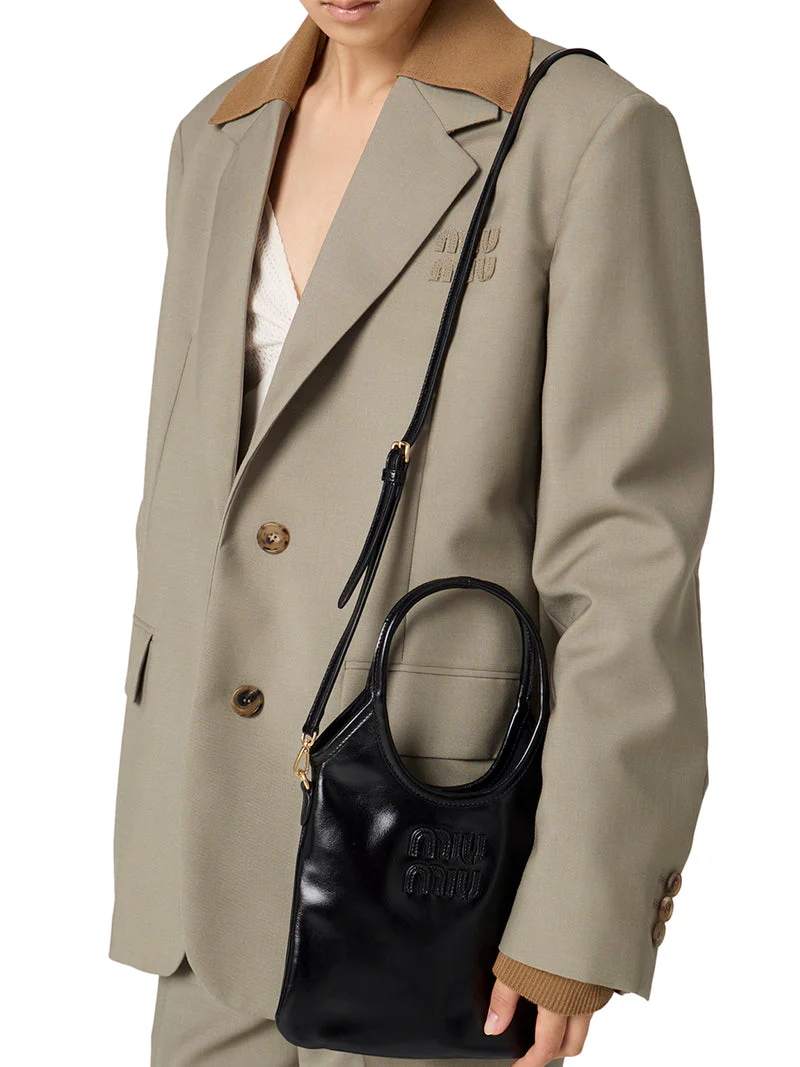 Miu Miu Women Ivy Leather Handbag - Image 3
