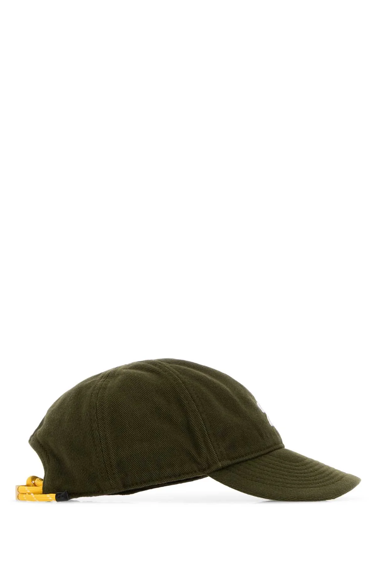 Miu Miu Women Olive Green Cotton Baseball Cap - Image 2