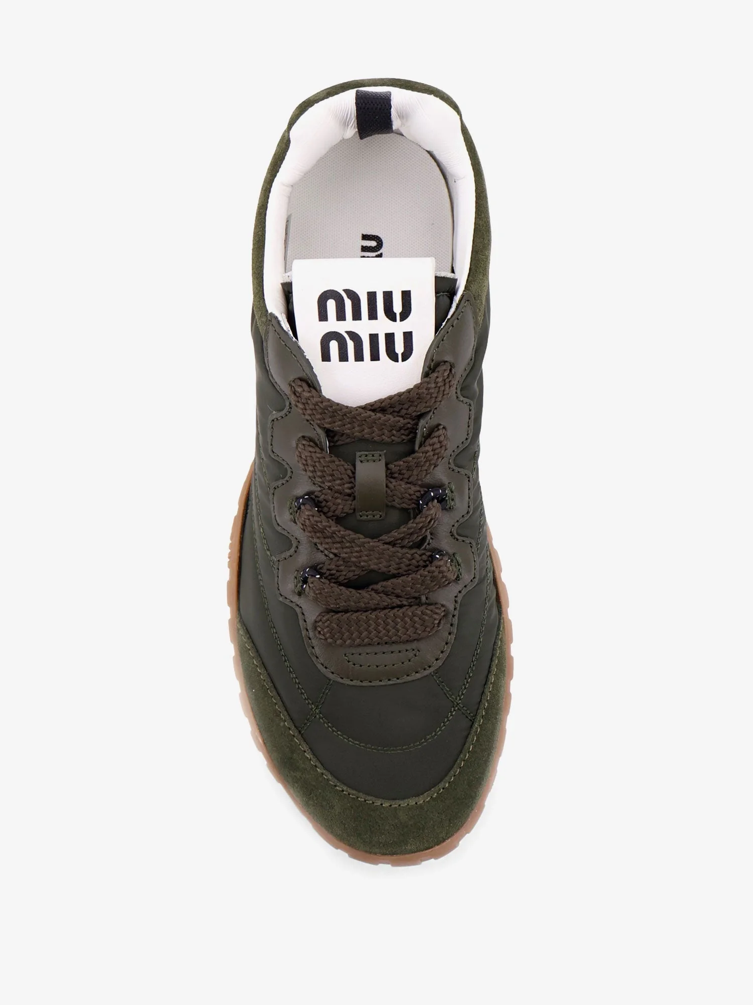 Miu Miu Women Technical Fabric And Suede Tyre Sneakers - Image 5