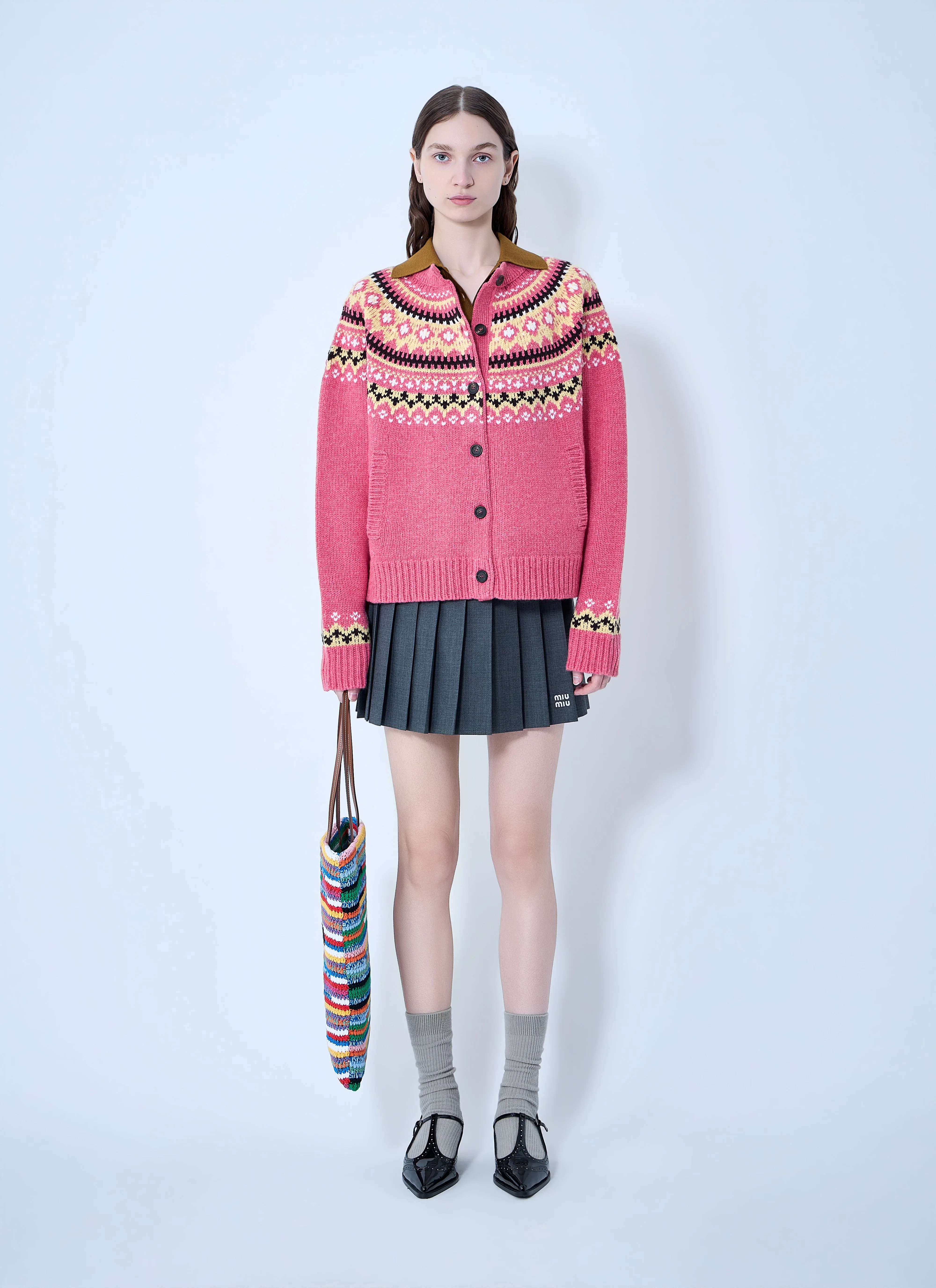 Miu Miu Women Wool Cardigan - Image 2