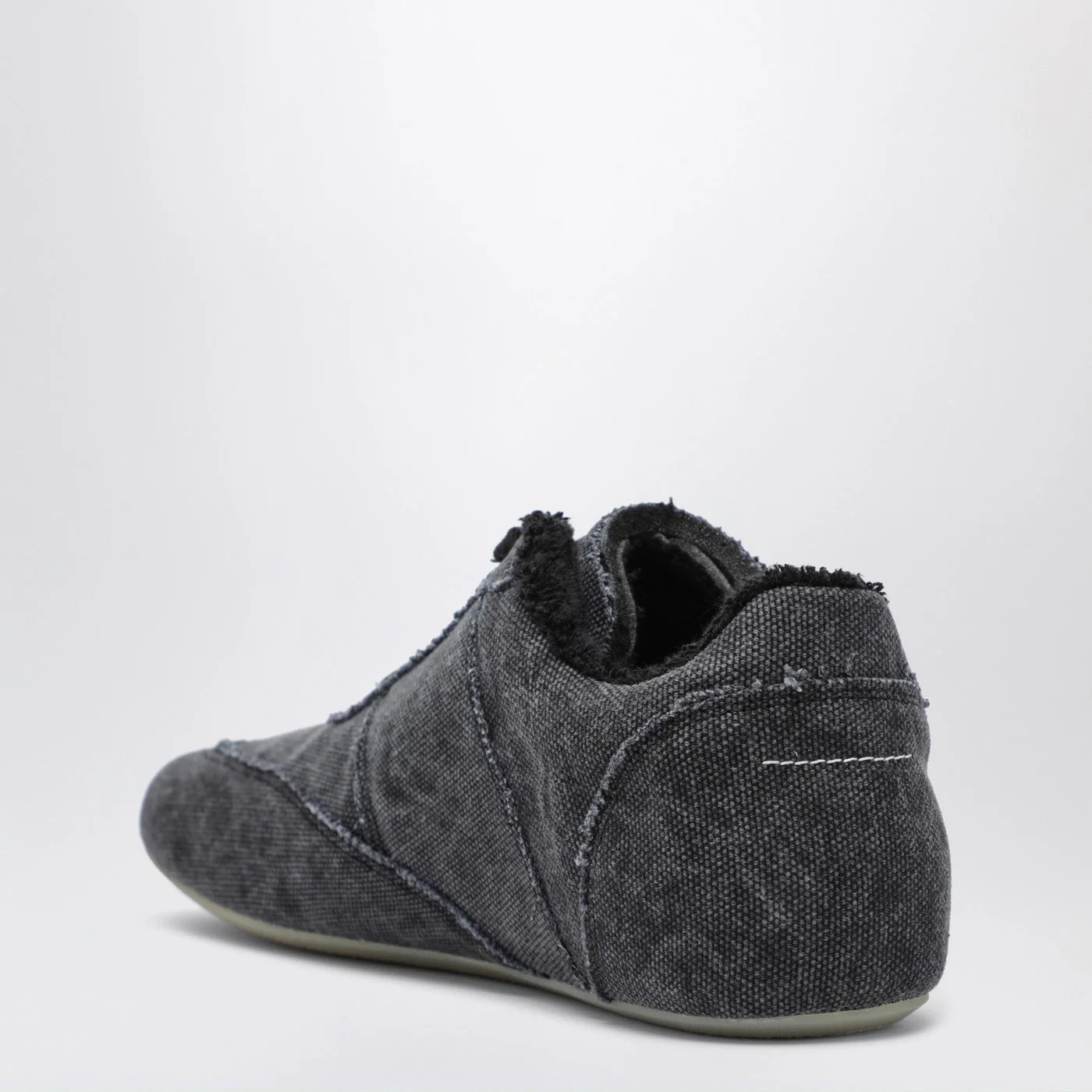 Mm6 Maison Margiela Anatomic Sneaker Black Canvas Men - Image 2