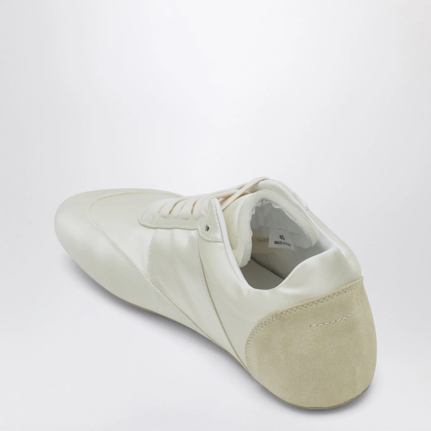 Mm6 Maison Margiela Factory Sneaker In White Satin Women - Image 2