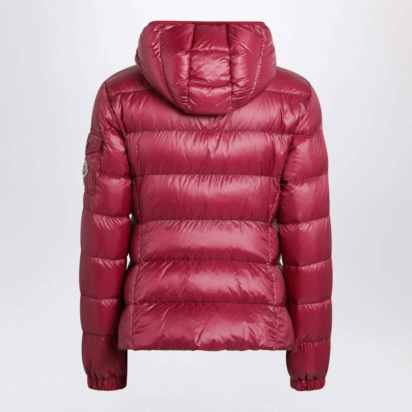Moncler Glesse Short Padded Jacket With Hood In Red Women - Image 2